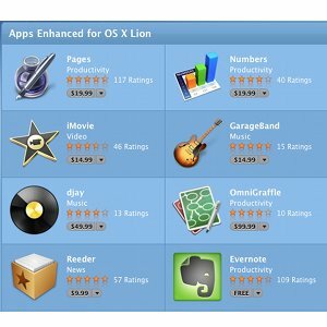 Les applications améliorées pour OS X Lion reçoivent un traitement spécial dans l'App Store [Actualités] lionappthumb