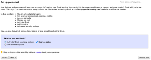 Guide Google Apps: e-mail gratuit et plus sur votre site Web ggle page20image1440