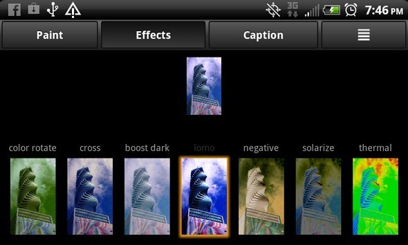 effets photo android