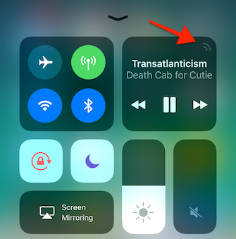 Raccourci AirPlay pour iOS 11 Control Center