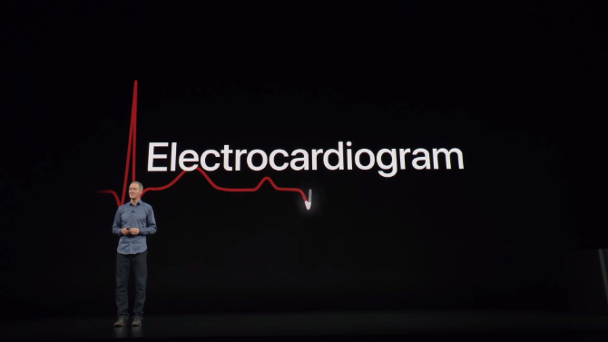 Apple Watch Series 4: Le roi incontesté des montres intelligentes ECG keynote 670