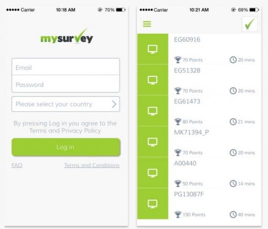 application mysurvey