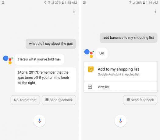 liste d'achats de rappels google assistant