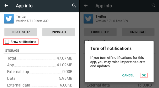 Comment désactiver les notifications d'applications dans Android 4.1 Jellybean vers Android 4.4 KitKat