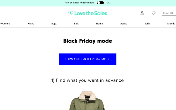 Love The Sales est la meilleure façon de magasiner pour des vêtements à prix réduit le Black Friday