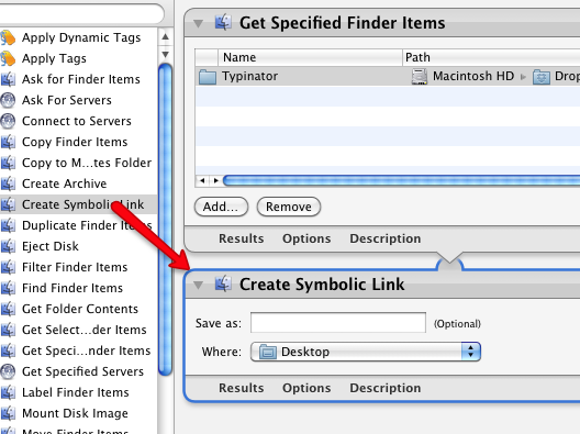 dropbox symbolic link mac