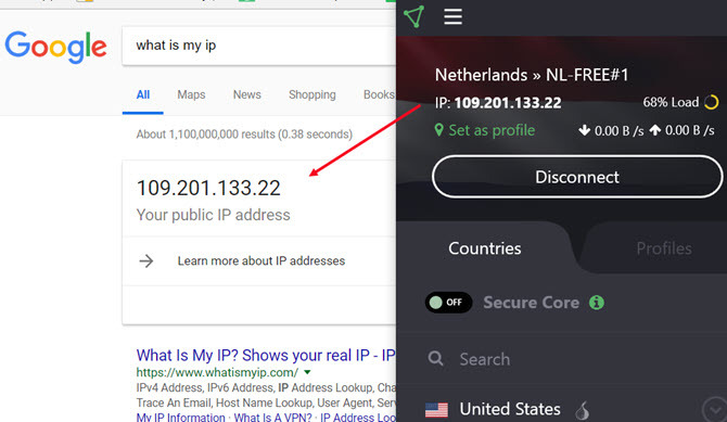 changer votre adresse IP publique avec un VPN