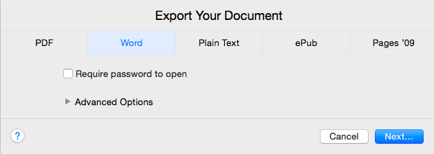 Comment afficher ou modifier un document Pages à partir d'un Mac sous Windows Pages Export Word