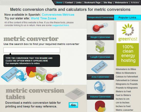 10 sites Web pour les conversions d'unités et les calculs unit converter09