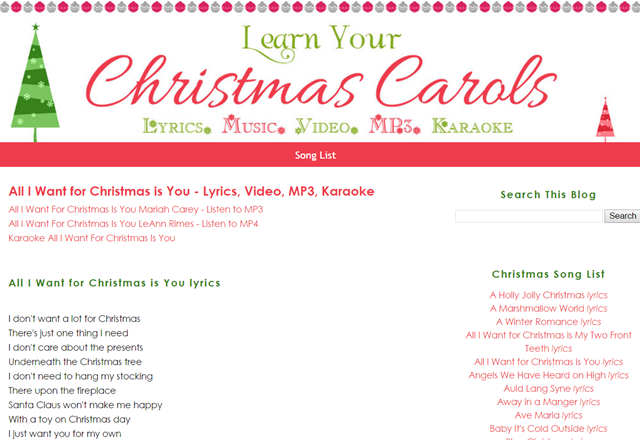 LearnChristmasCarols