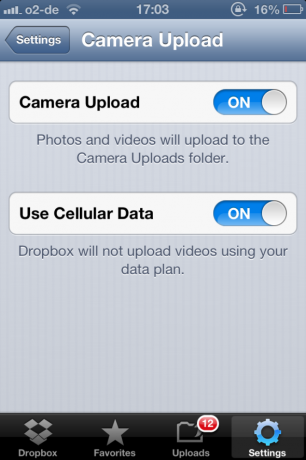 Dropbox - L'une des applications indispensables si vous possédez un iPhone dropboxsettings2