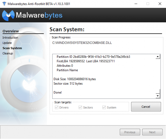 Outils de sécurité gratuits - Malwarebytes Anti Rootkit