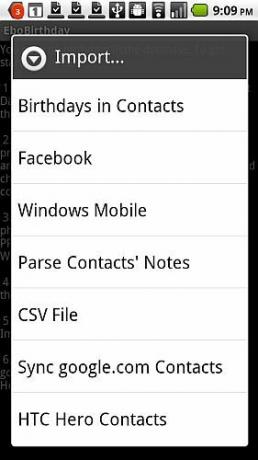 applications android lien contacts facebook