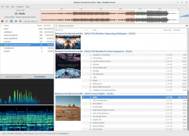 Alternatives à iTunes: 5 meilleurs lecteurs de musique gratuits pour macOS lecteur de musique mac deadbeef