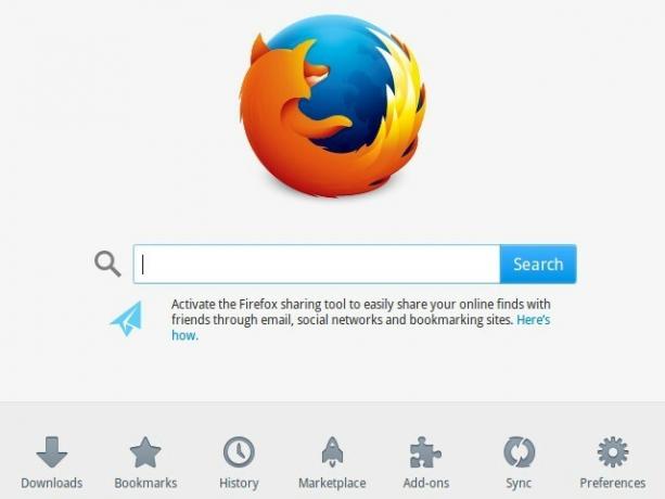 page d'accueil de firefox-default