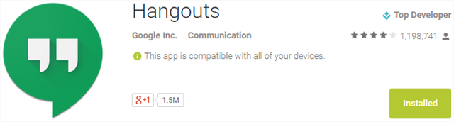 Hangouts Google