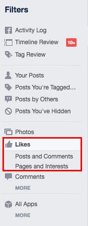 Comment voir chaque like, poster et commenter que vous avez fait sur Facebook FB Likes2 1