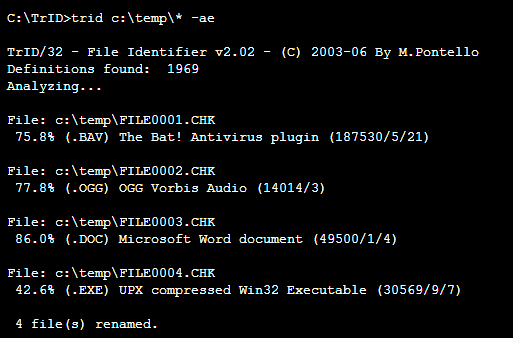 Identifier les fichiers inconnus avec TrID [Windows/Linux] trid