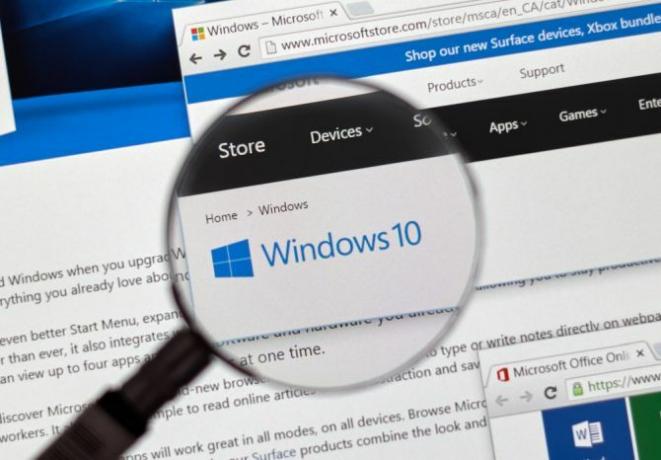 sécurité de la loupe windows 10