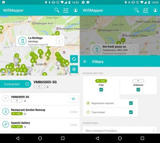 Améliorez votre signal Wi-Fi à la maison et à l'extérieur avec ces applications Android WifiMapper Screenshot One