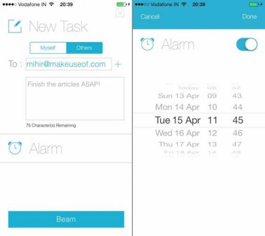 Beamtask-for-iPhone-Create-task-set-alarm-alarm