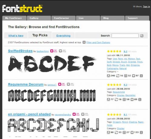 10 applications Web intéressantes et intéressantes sur les polices et la typographie Typographie10