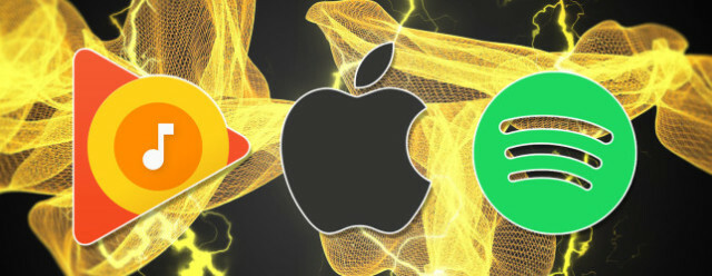 Comparaison d'Apple Music Google Play et Spotify