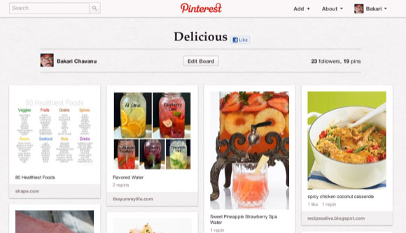 Page Pinterest