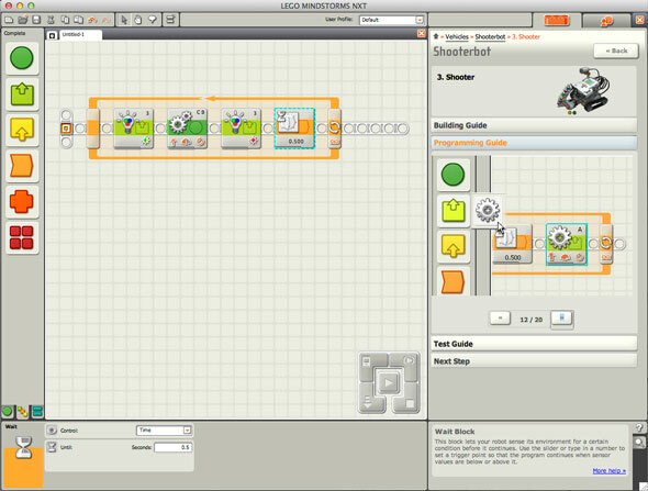 capture d'écran-programmation