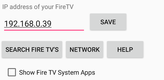 apps2fire se connecter au bâton de feu