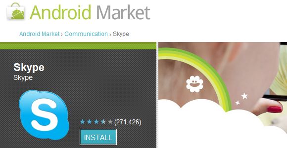 skype pour android