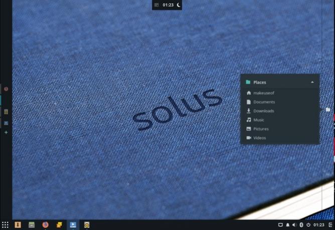 panneaux solus linux