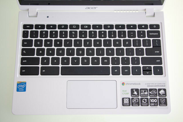 acer c720p - clavier