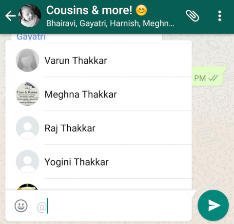 Nouvelle fonctionnalité WhatsApp - mentionnée dans les groupes