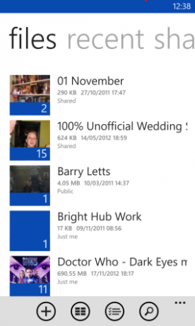 skydrive pour windows phone