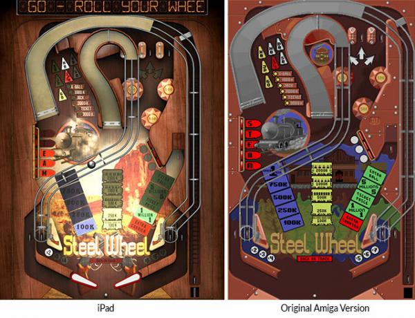 Revivez le flipper Amiga classique avec des rêves et des fantasmes de flipper pour une roue en acier iOS