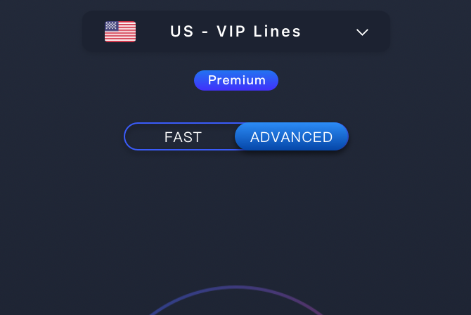 Choisissez rapide ou avancé dans Hotspot VPN