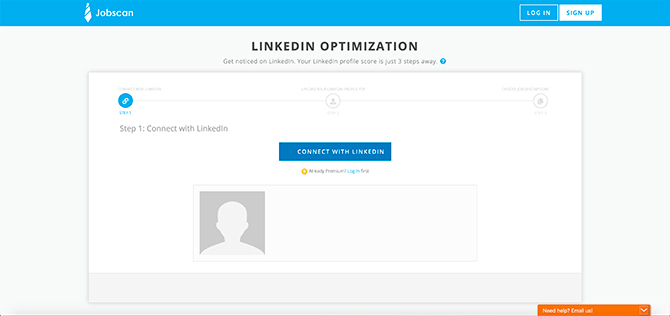 Optimisation LinkedIn du compte Premium Jobscan