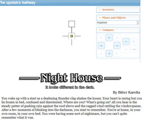 Jeux textuels - Night House