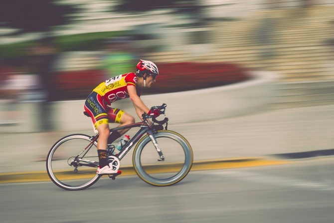 course de vélo rapide