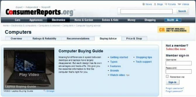 Le guide d'achat en ligne MakeUseOf Site Web de recherche de consommateurs 670x333