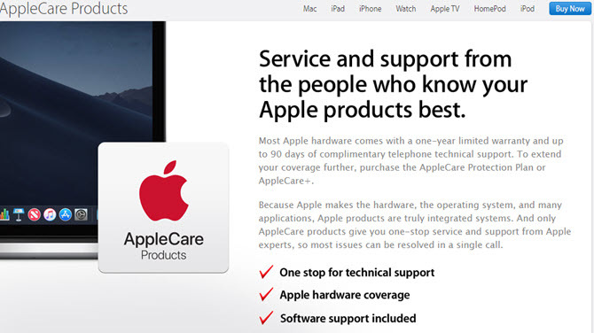 Accueil AppleCare