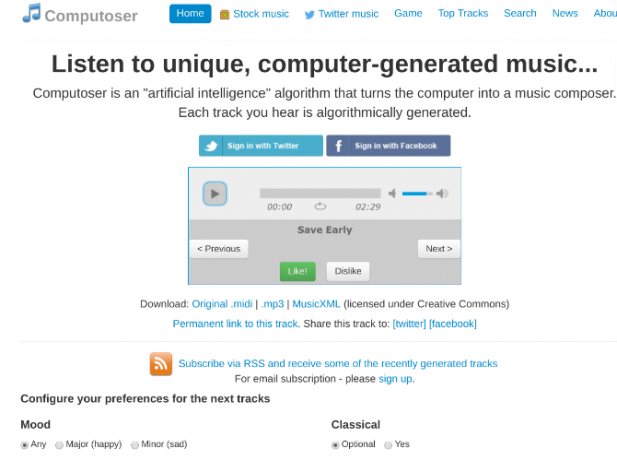 Computser crée une nouvelle musique originale avec l'IA