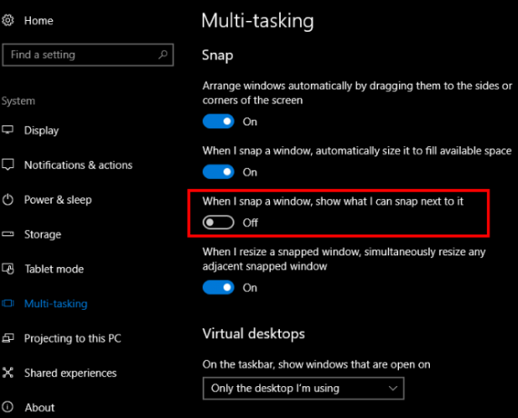 Comment rendre l'accrochage de fenêtre dans Windows 10 moins ennuyeux avec un seul ajustement Windows 10 Désactiver le paramètre d'accrochage