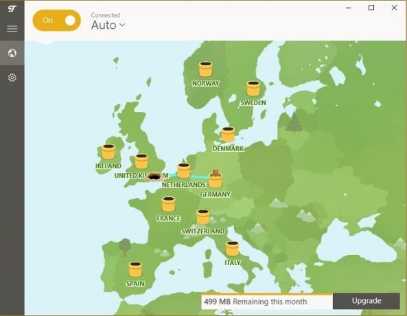 Services TunnelBear en Europe