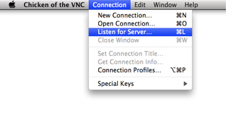 Comment configurer Easy Remote Support sur le Mac poulet vnc écouter