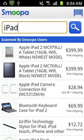 Soyez payé pour magasiner plus intelligemment avec Smoopa [Android 1.6+ et iOS] smoopa search