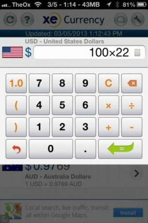 xe currency app