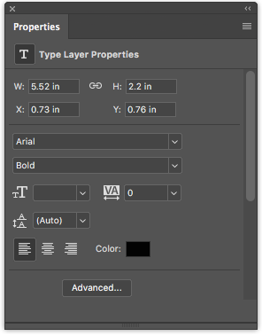 Comment ajouter et modifier du texte dans le panneau des propriétés d'Adobe Photoshop Photoshop