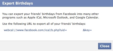 anniversaires facebook dans le calendrier google